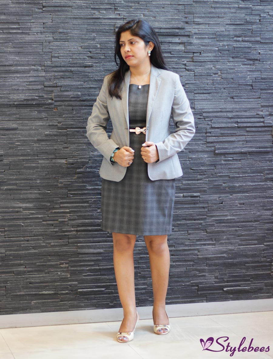 grey dress blazer