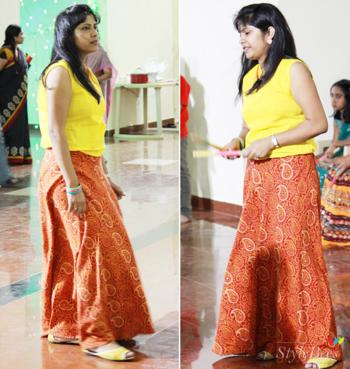 Long skirts for dandiya clearance